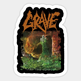 GRAVE – Into the Grave – Swedish Death Metal Band Sticker